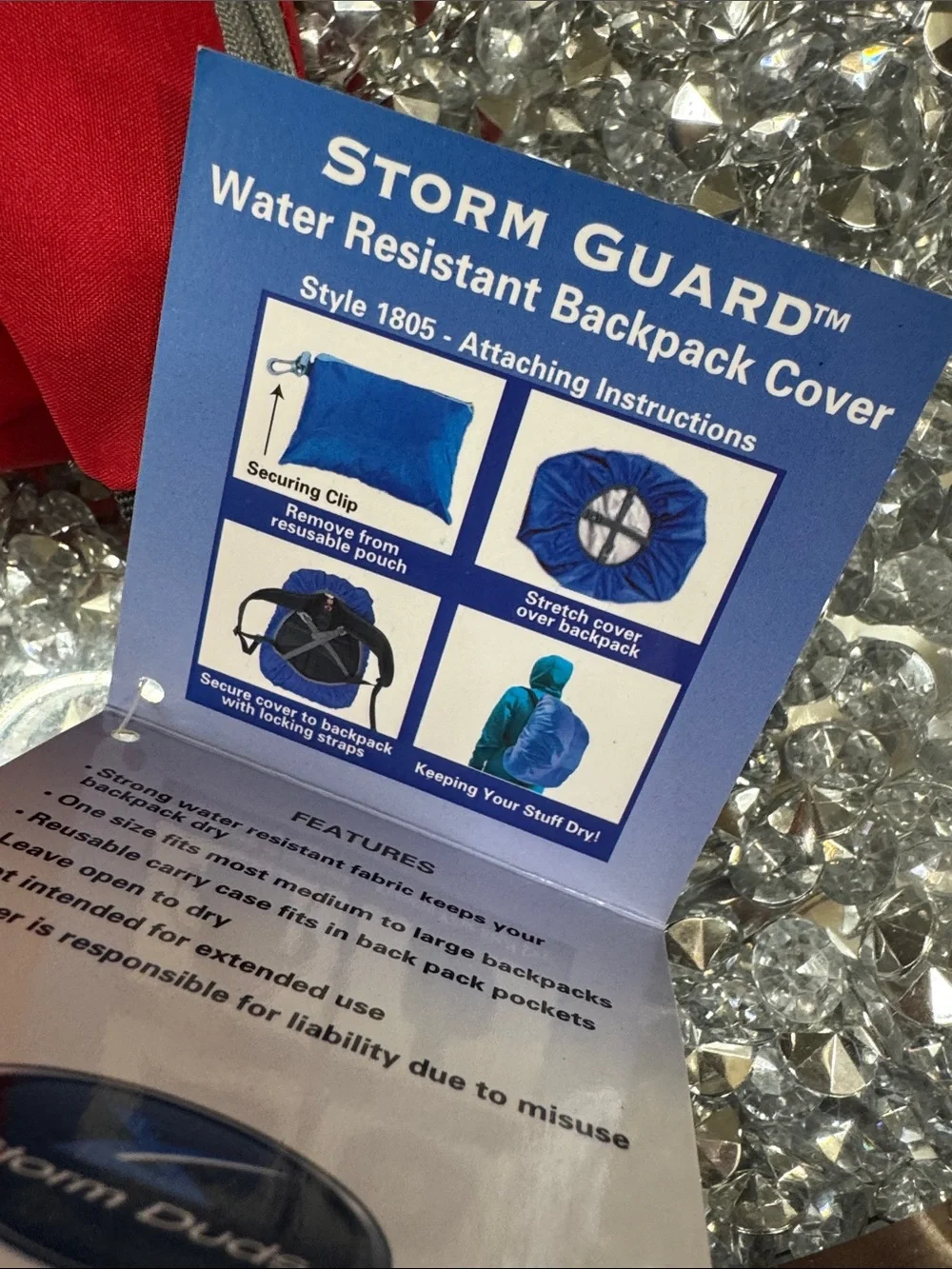 Bass Pro Shops storm dude water resistant backpack cover NWT